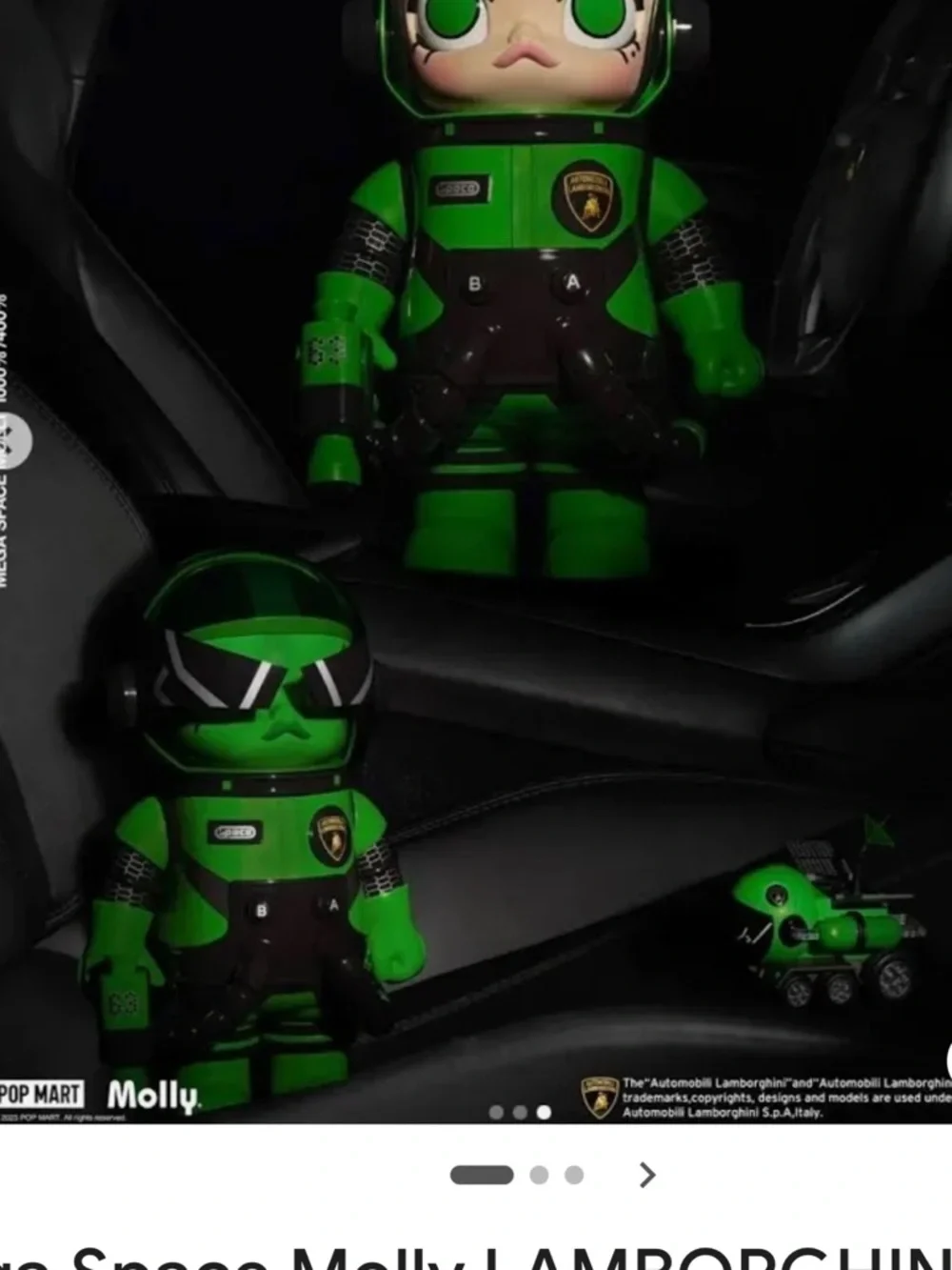 Limited Edition Lamborghini Mega Space Molly Green Astronaut. Gorgeous!!!! - Picture 2 of 4